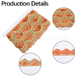 Блестящая кружевная лента из полиэстера SRIB-WH20020-049E