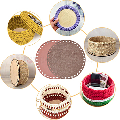 4 шт. основание для корзины из 2-х цветной фанеры DIY-PH0031-94