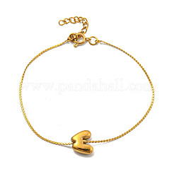 Браслеты-цепочки-змеевики из нержавеющей стали 304&nbsp;LS-BJEW-H608-01G-W