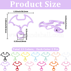 26 шт. двухцветные поворотные застежки из сплава с напылением FIND-SC0017-68