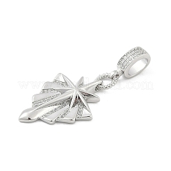 Латунные микропаве прозрачные кубические цирконии звезды европейские подвески шармы&nbsp;KK-Z090-02P