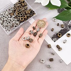 120шт 10 стильные бусины из сплава в тибетском стиле FIND-NB0002-85