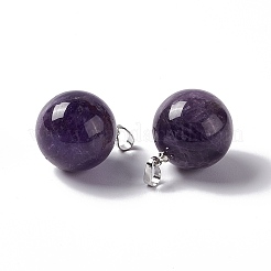 Подвески из натурального аметиста  G-G926-02P-05