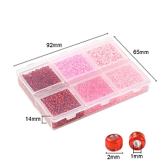 4500шт 6 стиля 12/0 стеклянных бисера&nbsp;SEED-YW0001-27B