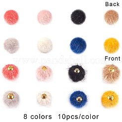 Подвески из искусственного норкового меха WOVE-PH0001-07