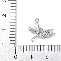 Латунные микропаве прозрачные подвески с фианитом&nbsp;KK-G545-04P