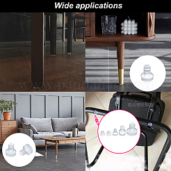 300 шт. 6 стиля резиновый бампер для шкафа DJEW-CA0001-08