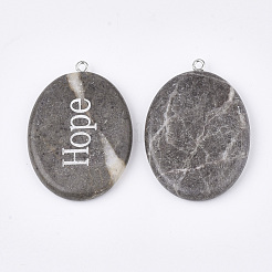 Подвески из натурального мрамора&nbsp;G-S344-90B