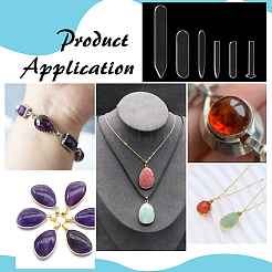 6шт 6 стиля акриловый шаблон для рисования&nbsp;AJEW-BC0009-05