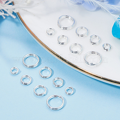 80 шт. 4 стиля латунных разъемных колец KK-BBC0014-05