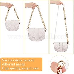 2 шт. 2 х стили ccb пластиковые прямоугольные ремни для сумок с перекрестной цепью&nbsp;AJEW-CA0003-30