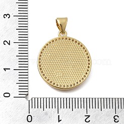 Латунные микро проложить кубического циркония подвески KK-D431-024B-G