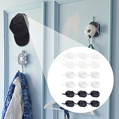 18шт. 3-х цветная пластиковая вешалка для шляп на стену AJEW-BC0006-45