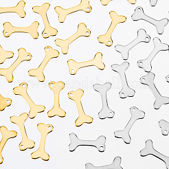 40 шт. 2-х цветные подвески из нержавеющей стали 304 STAS-DC0012-66