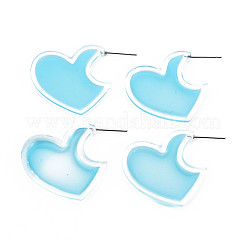 Серьги-гвоздики в форме сердца для девушек KY-Q058-079