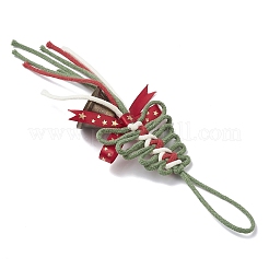 Елочные украшения из хлопчатобумажных ниток HJEW-TA00403-01