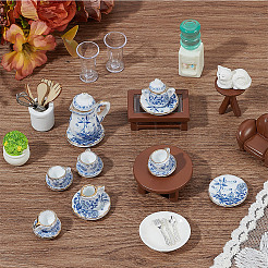 Фарфоровый мини-чайный сервиз&nbsp;DJEW-AR0001-13