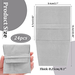 Двусторонние мешочки из искусственной замши с клапаном для украшений TP-WH0007-09A