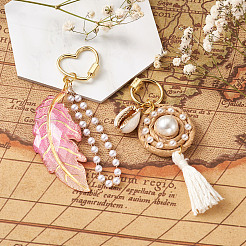 Латунные брелоки с карабином&nbsp;KK-TA0007-82G