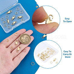 30 шт. 3 стиля соединительных колец из латуни и нержавеющей стали 304&nbsp;FIND-ME0001-80