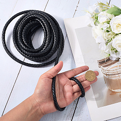 5 м плетеный круглый шнур из искусственной кожи для украшений OCOR-GF0004-96B-01