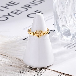 Латунные манжеты кольца перста RJEW-G337-24G