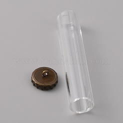 Прозрачные стеклянные бутылки подвески&nbsp;GLAA-WH0039-03AB