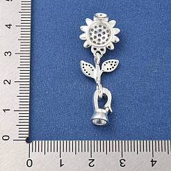 Латунные микро проложить кубического циркония раз за застежками&nbsp;KK-Z072-18S