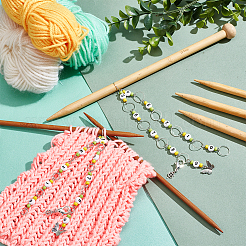 Цепочки для вязания рядов из акрила и бисера HJEW-NB00112