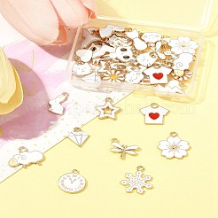 40шт 20 стиля подвески из сплава с эмалью&nbsp;ENAM-FS0003-32