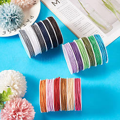 40.8 м двухцветных вощеных хлопковых шнуров&nbsp;YC-TA0001-07A