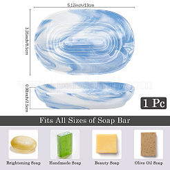 Керамические мыльницы для ванной комнаты и кухни&nbsp;AJEW-WH20011-47D