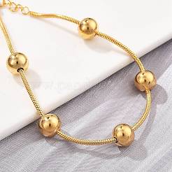 Браслеты-спутники из нержавеющей стали 304 для женщин BJEW-D337-01C-G