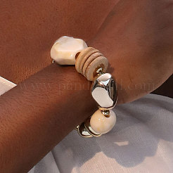 Пластиковые браслеты из жемчуга и ccb пластика WG1DA6D-01