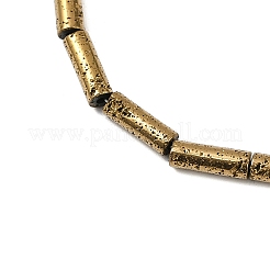 Гальванические бусины из натуральной лавы G-K388-03A-02