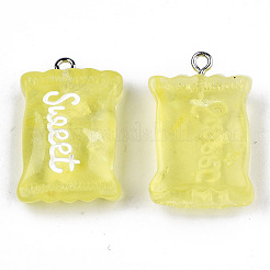 Прозрачные смоляные подвески&nbsp;LS-X-RESI-S356-54A-04