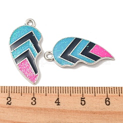 Подвески из сплава с блестками и эмалью&nbsp;FIND-Z026-03G