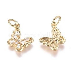 Латунные микро проложить кубического циркония подвески ZIRC-G168-34G