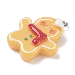 Подвески из непрозрачной смолы на рождественскую тематику RESI-I344-02P-02