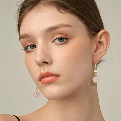 4 комплект подвесок из натурального смешанного камня в медной проволоке FIND-FH0009-11