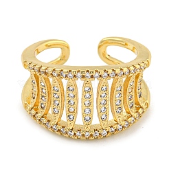 Стойка с покрытием из латуни микро-паве с кубическим цирконием&nbsp;RJEW-C082-04G