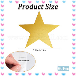 Бумажные блестящие наклейки на стену со звездами&nbsp;FIND-WH20023-006A