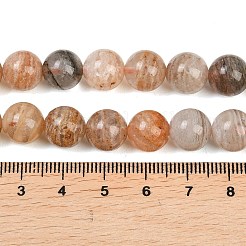 Натуральные многослойные нити из кварцевых бусин лодолита&nbsp;G-Z133-A02-10mm-02