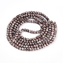 Выпечка окрашенные стеклянные бусины пряди DGLA-N003-4mm-A05