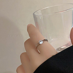 Латунь с вращающимися манжетами из кубического циркония с открытыми кольцами&nbsp;FS-WG94CAA-02