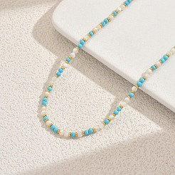 Ожерелья из синтетической бирюзы VA0144