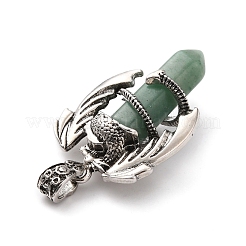 Натуральный зеленый авантюрин отметил кулоны&nbsp;G-B042-04P-56