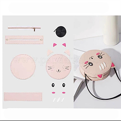 Наборы для изготовления сумки через плечо из искусственной кожи кошки ANIM-PW0002-31B