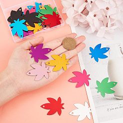 30шт 10 цвета алюминиевые заготовки подвески&nbsp;ALUM-FH0001-10