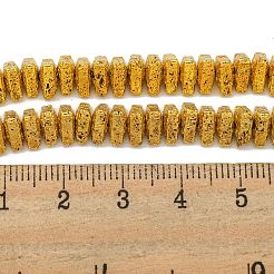 Гальванические бусины из натуральной лавы G-I360-H01-01